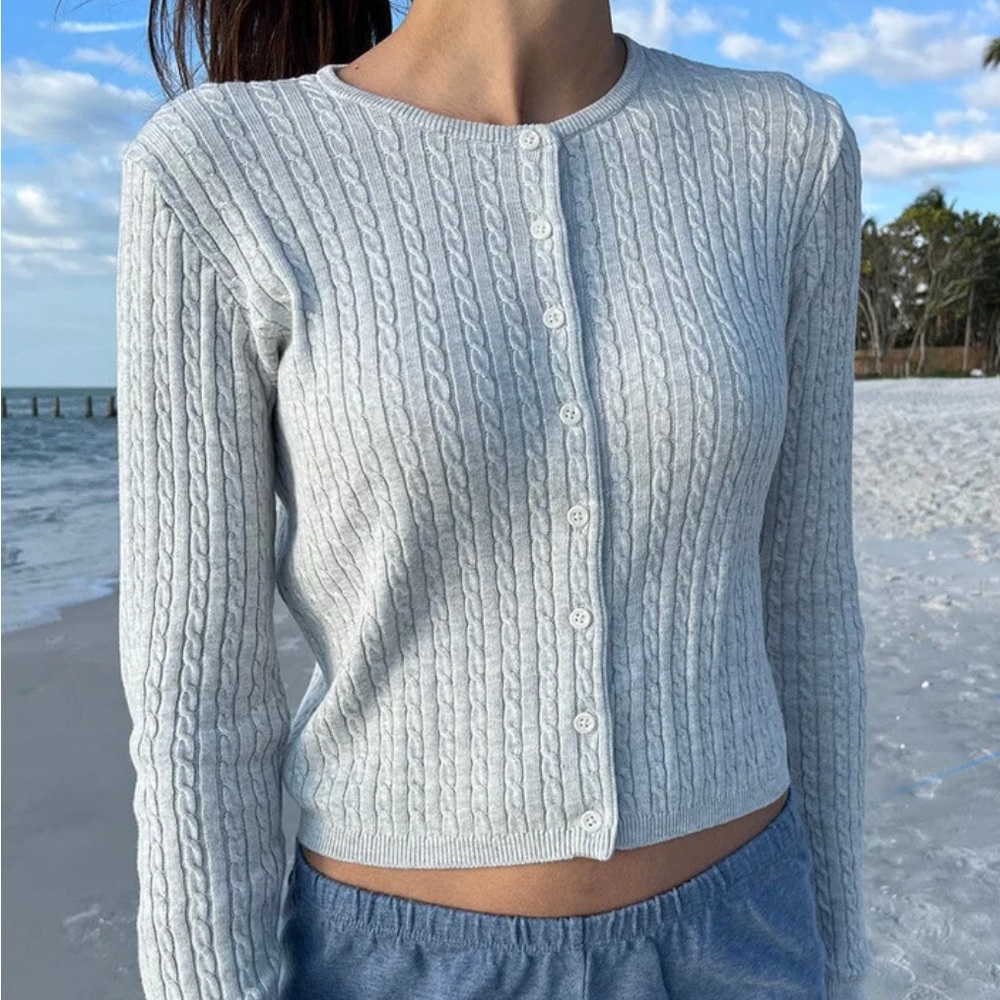 Brandy Melville Cable Knit Cardigan